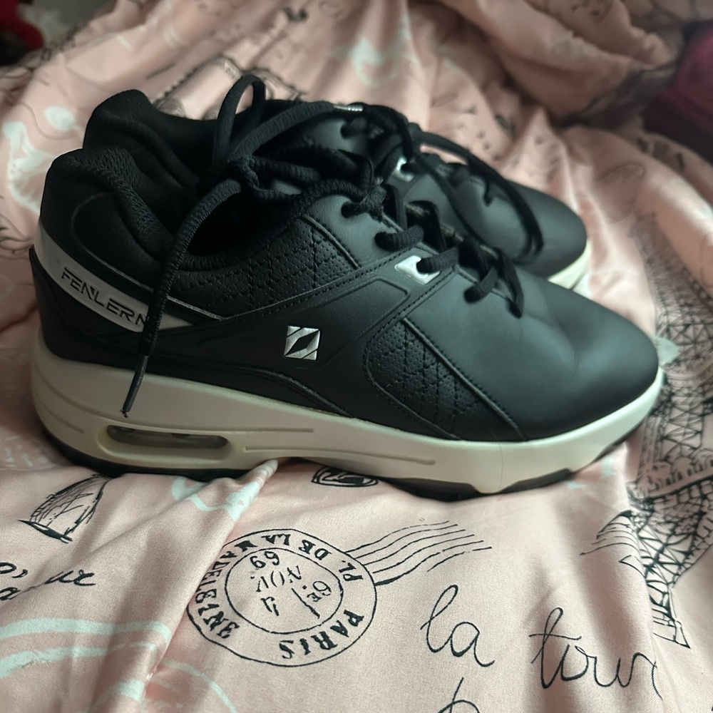 Black and White Golf Shoes